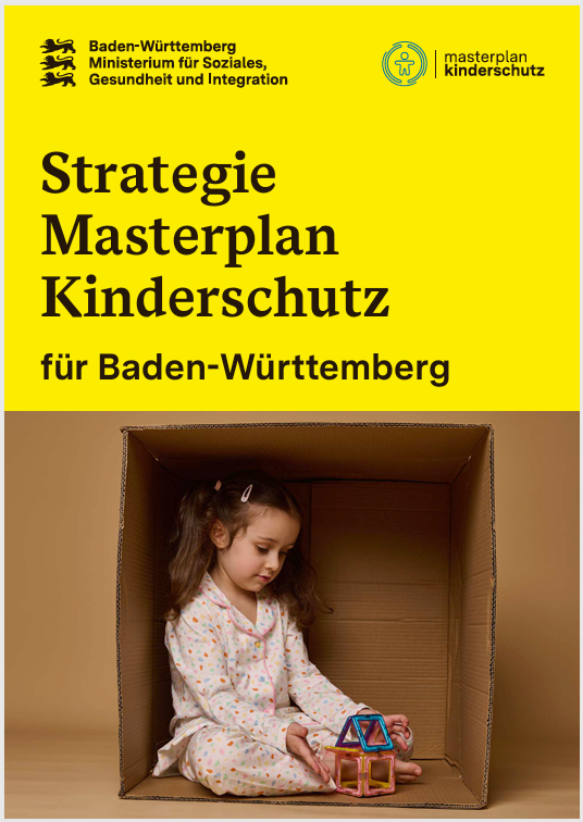 Cover der Strategie Masterplan Kinderschutz für Baden-Württemberg