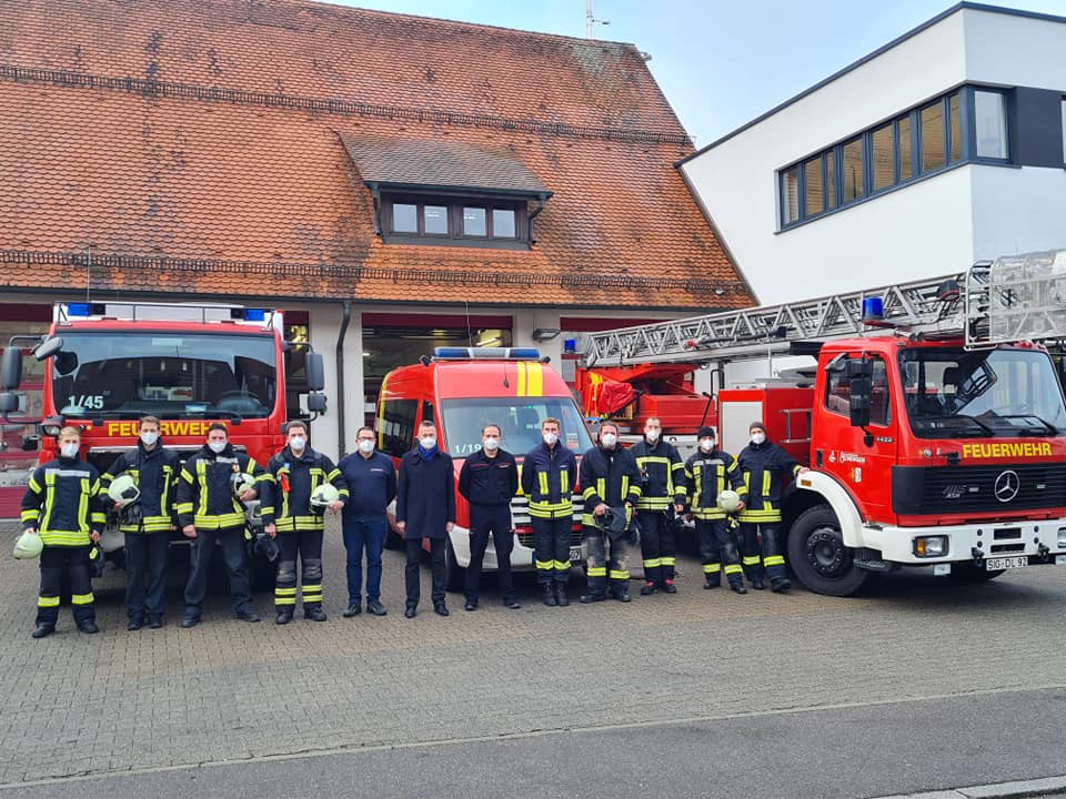 Die Freiwillige Feuerwehr Mengen machte sich am Tag nach dem Erdbeben auf den Weg nach Petrinja. (c)Freiwillige Feuerwehr Mengen