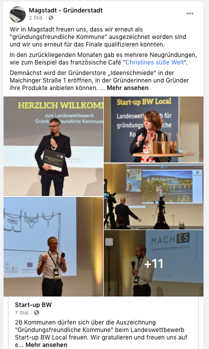 Magstadt ist "Gründerfreundliche Kommune"