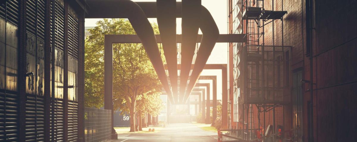 Waermenetz in Industrieanlage