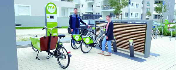 Mobilitätsstation mit Lastenrad in Offenburg